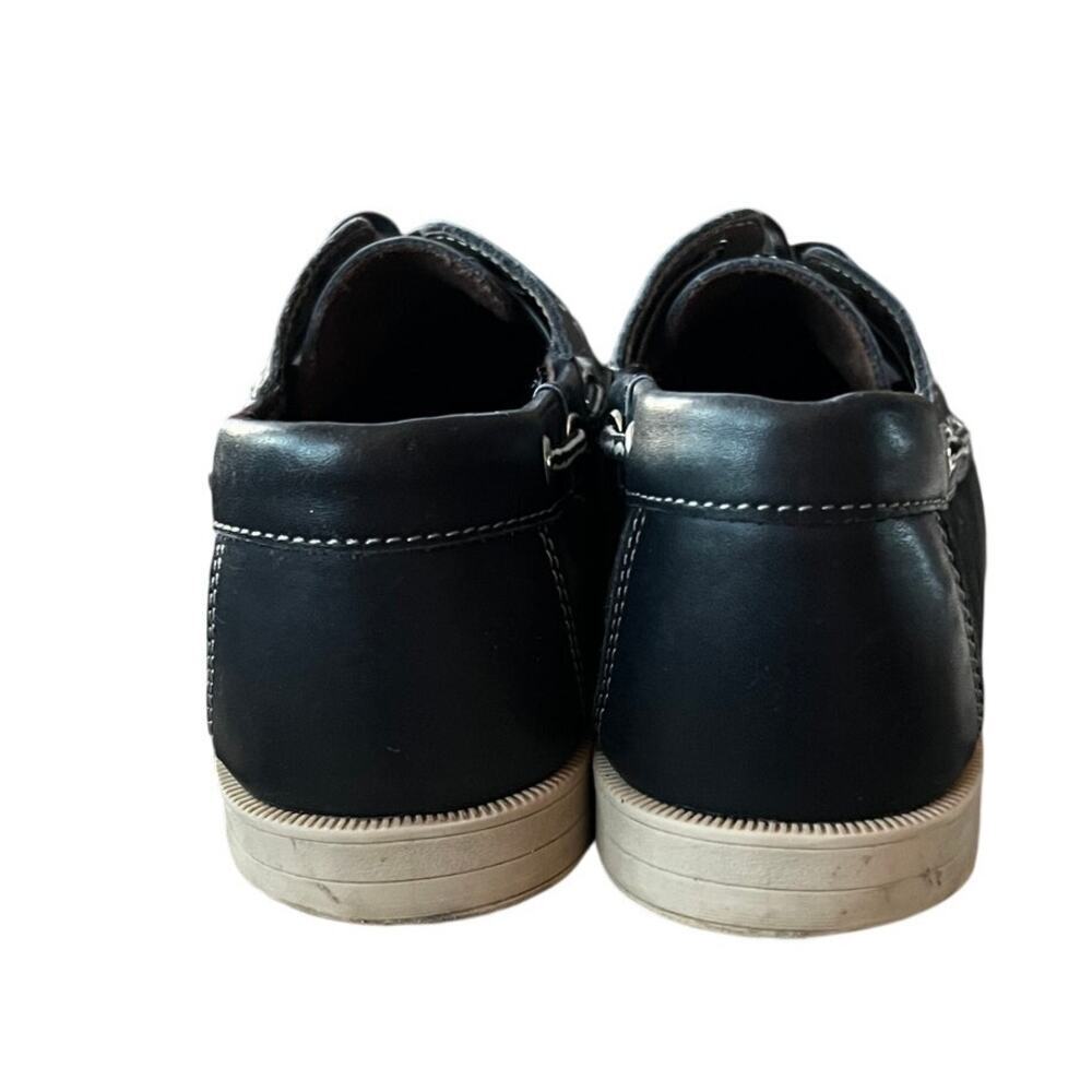 Florsheim Kids Shoes Size 5.5 M Navy Blue Leather Slip On Style - Picture 4 of 9